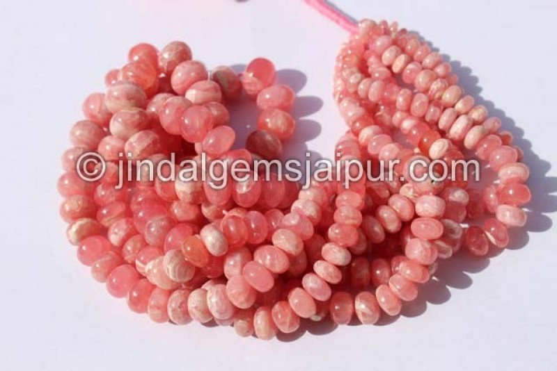 Rhodochrosite Far Smooth Roundelle Beads